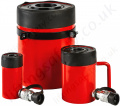 Single Acting Hollow Piston Hydraulic Cylinders, from 11 to 102 tonnes, Stroke Length 25 to 152mm