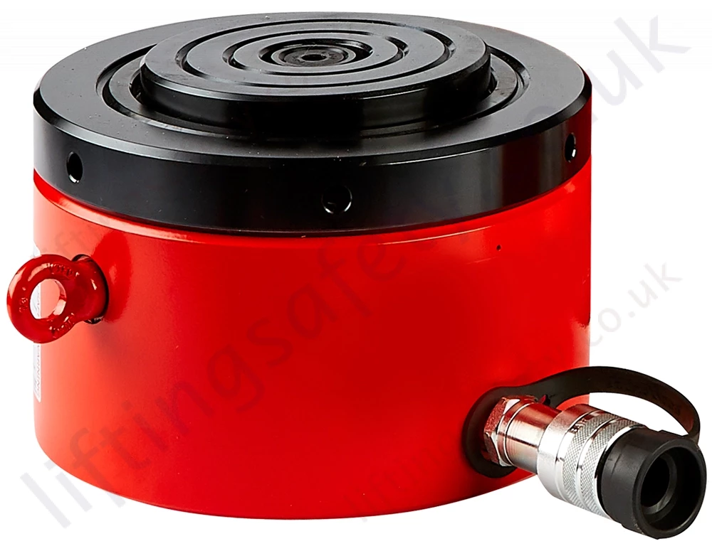 Single Acting Low Height Fail Safe Lock Ring Cylinders, from 50 to 520 tonnes, Stroke Lengths 45
