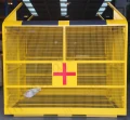 Man Riding And Stretcher Cage
