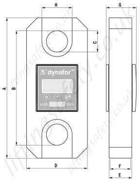 Tractel LLZ2 Load Cell Dimensions Tractel LLZ2 Load Cell Dimensions
