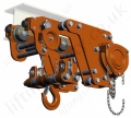 Tiger Ultra Low Headroom Chain Hoist with Integrated Geared Trolley - Range from 1000kg to 12,000kg