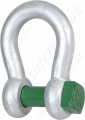 Green Pin G-4164 Square Head Bow Shackle, Range from 2 tonne to 25 tonne 