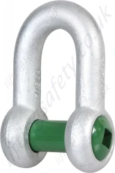 Green Pin G-4159 Sunken Hole Dee Shackle, Range from 2 tonne to 17 tonne