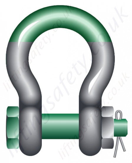 Green Pin Fixed Nut Super Bow Shackle