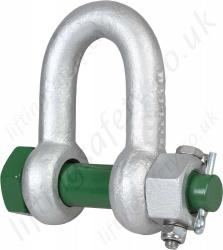 Green Pin Fixed Nut Shackles, Range from 2 tonne to 175 tonne 