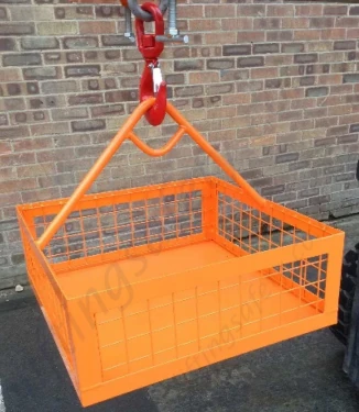 Materials Lifting Cage / Brick Basket for Hoist Lifting, 250kg Capacity