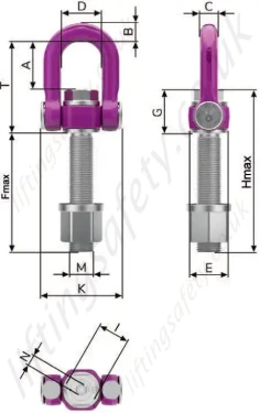 M52-M100 or 2-1/2“-4“ - Extended Length Drawing