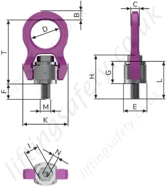 M8-M30 or 1/2“-1-1/4“ - Standard Length Drawing