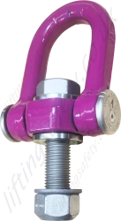 Front Side View of ACP M36 Specific Length Long Thread with Nut and Washer