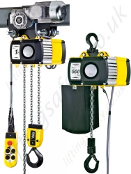 Yale "CPV" Electric Chain Hoist, 400v 3ph, 250kg to 5000kg Capacity