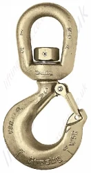 Crosby 'L322' Swivel Safety Sling Hooks, WLL Range from 750kg to 31,500kg