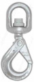 Crosby 'S13326' SHUR-LOC Swivel Type Self Locking Hook with Bearing, WLL Range 1160kg to 8,200kg