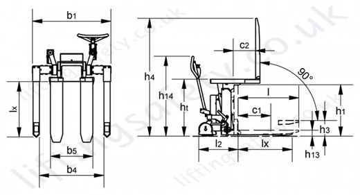 Electric Straddle Base Tilting Pallet Truck Dimensions Electric Straddle Base Tilting Pallet Truck Dimensions