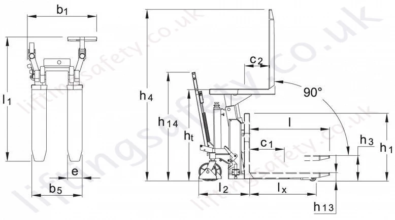 Stainless Steel Tilting Pallet Truck Dimensions Stainless Steel Tilting Pallet Truck Dimensions