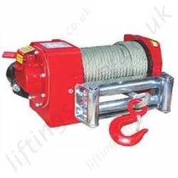 Hydraulic Recovery Wire Rope Winch, Worm Drive for Pulling Applications- 3500kg