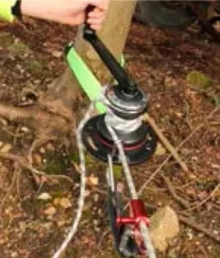 Rigger Winch 200 Anchored To A Tree Rigger Winch 200 Anchored To A Tree