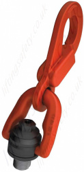 Codipro "DSH" Double Swivel Lifting Point with Hook, Metric or Imperial Threads, Capacities From 300 Kg to 2,500 Kg