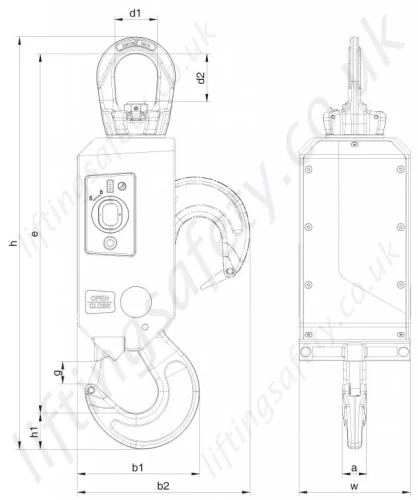 Automatic Hook Dimensions