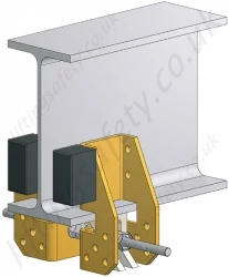 Vetter 'UNI-End Buffer' Universal End Stops, Sold in Pairs, To fit Flange Width 91mm to 300mm