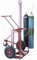 Double Cylinder Lifting Trolley
