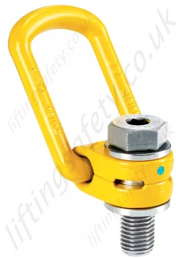 Yoke "Type 211" Metric Thread Swivel Lifting Point, Standard Length Bolt