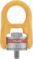 Yoke 'Type 203' Metric Thread Swivel Hoist Ring with Alloy Steel Washer, Thread Range from M8 to M48