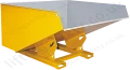 Roll forward skips with manual release tipping for use with fork trucks or telehandlers. 250 to 2000 litre / 1000kg to 1500kg