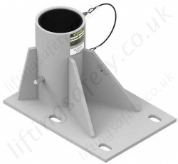 Xtirpa IN-2452 316 Stainless Steel 102mm Floor Base, for use with the the Xtirpa 1200 Davit Arm