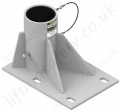 Xtirpa IN-2238 304 Stainless Steel 102mm Floor Base, for use with the the Xtirpa 1200 Davit Arm