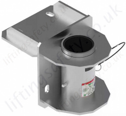 Xtirpa IN-2516 304 Stainless Steel 102mm Top Wall Base, 90°, for use with the the Xtirpa 1200 Davit Arm