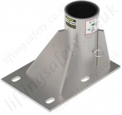 Xtirpa IN-2527 Galv. 102mm Floor Base, for use with the the Xtirpa 1200 Davit Arm