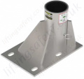 Xtirpa IN-2527 Galv. 102mm Floor Base, for use with the the Xtirpa 1200 Davit Arm