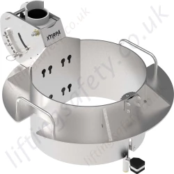 Xtirpa IN-2499P Anodised Angled Manhole Collar, 0-30° Incline, 660mm-711mm Dia.