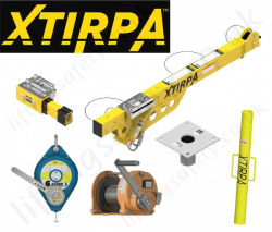 Xtirpa 1200mm Reach Flush Floor Davit Kits