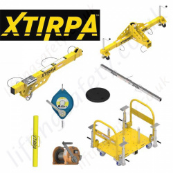 Xtirpa Wheeled Cart 1200mm Reach Counterweight Davit Kits