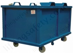Auto Dumping Box Fork Truck Attachments. 500 Litres to 2000 Litres - 1000kg to 1500kg