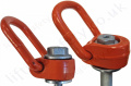Pewag "PLAW Alpha" Bolt-on Swivel Lifting Point. Metric or Imperial Thread. WLL Range from 0.3t upto 20t