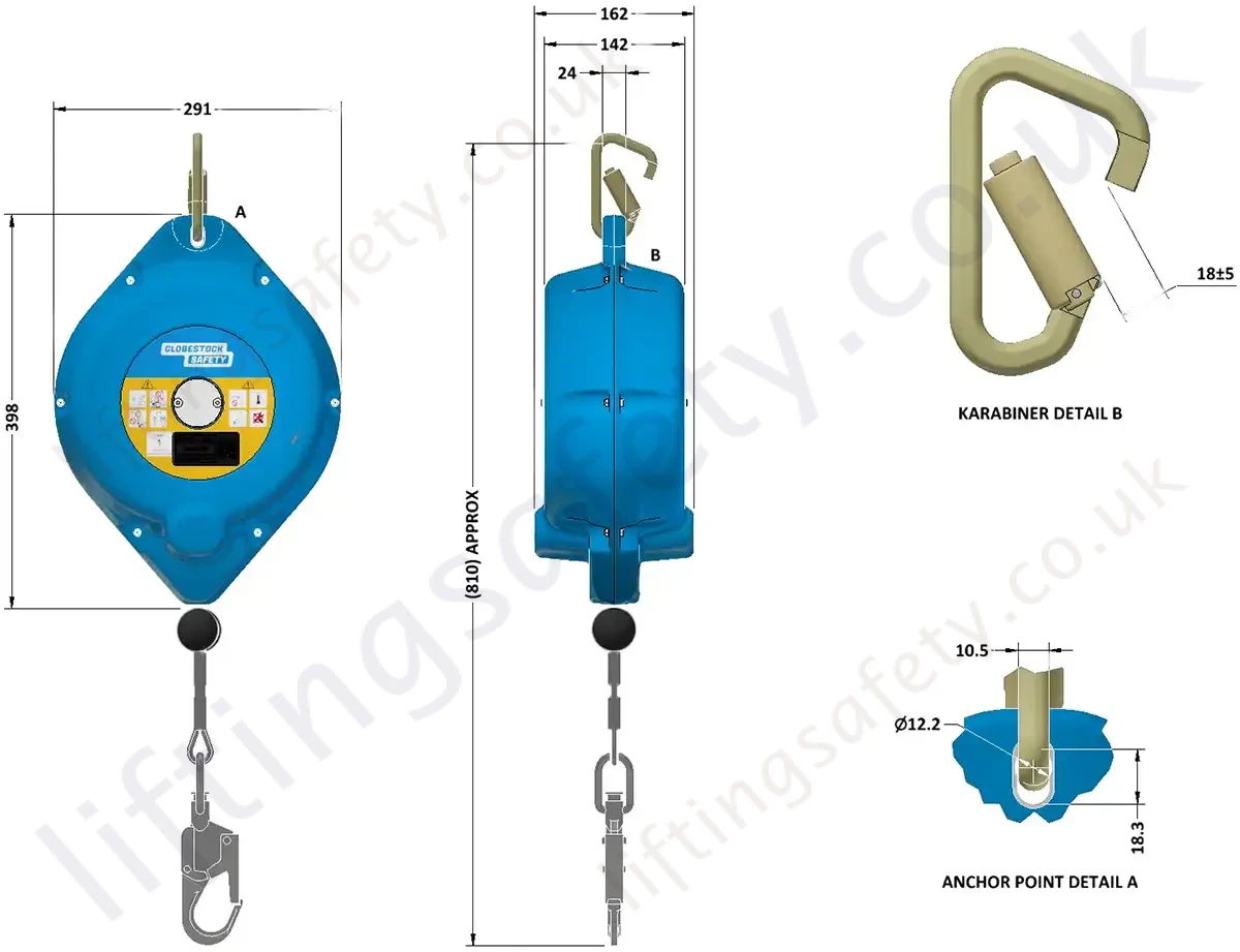 GSE530G, GSE525SSK and GSE530P Dimensions