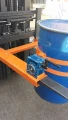 Crank Handle Type Fork Mounted Drum Tilter In Use
