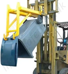 Bin Tipped Up to Empty Position