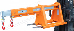 Fork Mounted Adjustable/Extending Jib Attachment - Capacity Options from 200kg to 4000kg