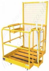 Fork Mounted Heavy Duty "Ultimate" Top of The Range Access Platform With Castors and Other Great Features Inc Side Gate- 2 Persons