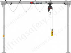 Vetter P100 Fixed Steel Monorail Gantry - 500kg to 4000kg Capacity Options