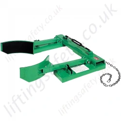 Non Marking, adjustable Drum Grab Fork truck Attachment. For Drums from 460mm to 710mm Diameter - 680kg