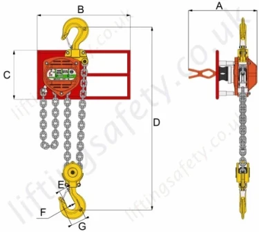 Subsea ROV Hoist Dimensional Drawing
