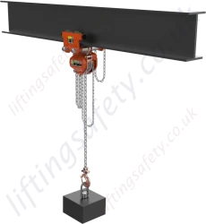 Atex Geared Travel Trolley Hoist In Use Example