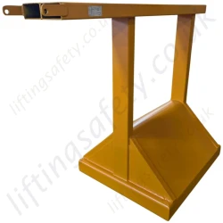 Forklift End of Skip Compactor Attachment