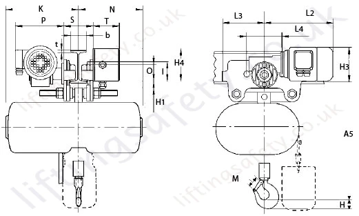 Lodestar with integrated electric travel trolley