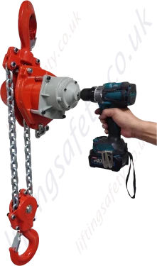 Tiger ETCB Power PRO Drill Powered Chain Block