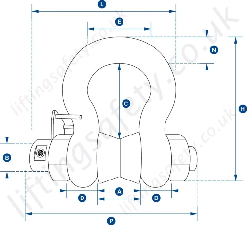 Straightpoint Wired Load Shackle Dimensions Straightpoint Wired Load Shackle Dimensions